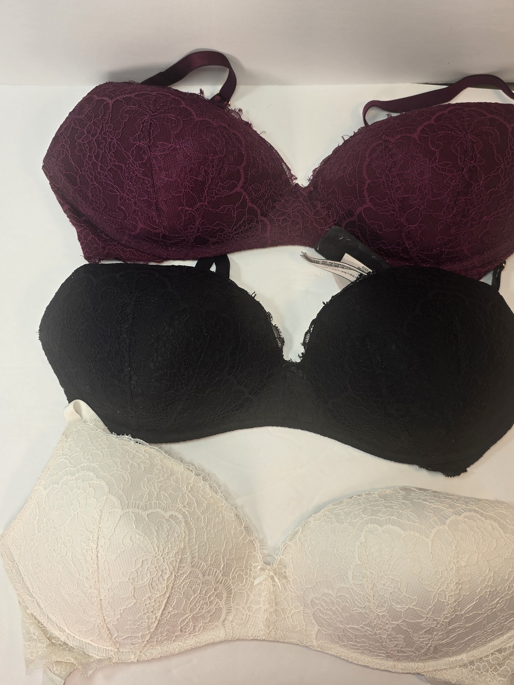 Victoria's Secret Dream Angels Padded No Wire Bra 34 DD  Lot of 3